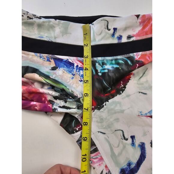 Lululemon Run: Inspire Crop ll watercolor leggings size 4 tie dye colorful cute - Picture 9 of 10